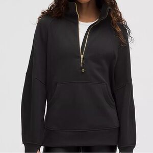 Lululemon Athletica Black Half-Zip Sweatshirt